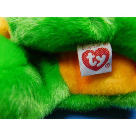 Ty Smoochy Frog Plush Toy Beanie Buddy Vintage 1998 Plushie - Picture 4 of 7